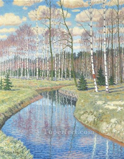 SPRINGTIME Nikolay Bogdanov Belsky Oil Paintings